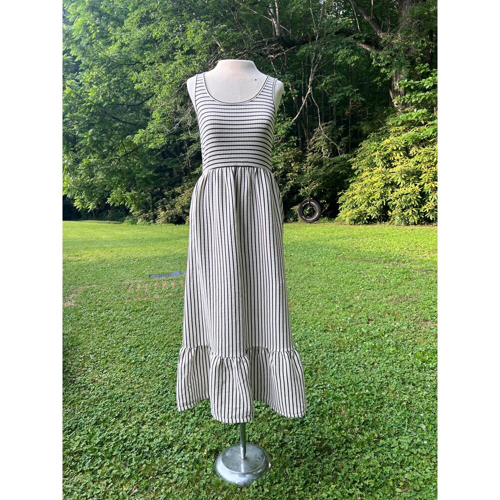 dRA Los Angeles Beau Striped Maxi Dress Size Small NWT Has Pockets! $140 Retail